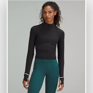 Lululemon It’s Rulu Run Ribbed Cropped Half Zip